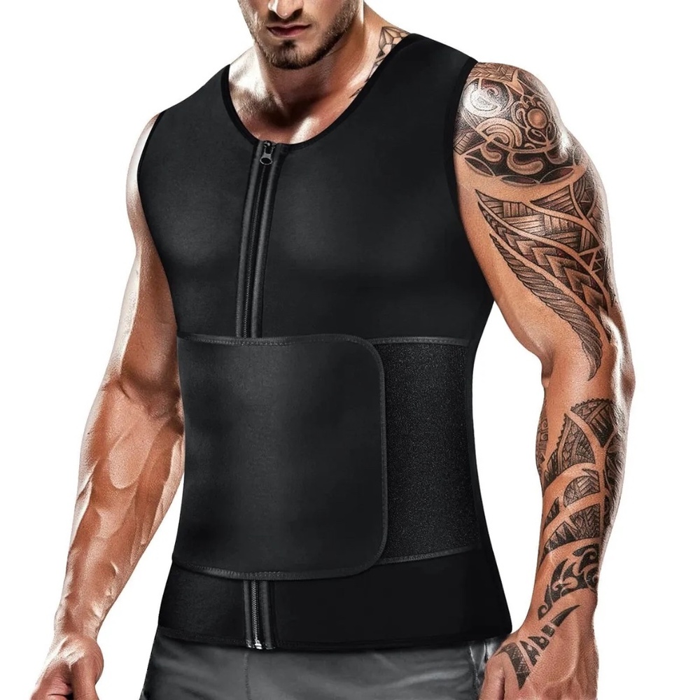 Neoprene Sauna Vest Velcro Waist 5XL 70% neoprene / 15% polyester / 15% nylon